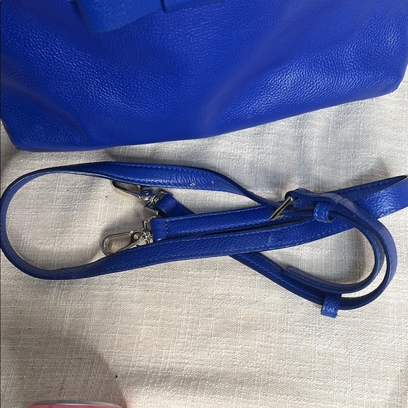 Kate Spade Maise Blue Bow Satchel Bag with Gold Hardware - Picture 9 of 10